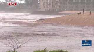 Shelter opens as Kona storm brings dangerous wind, surf to West Oahu
