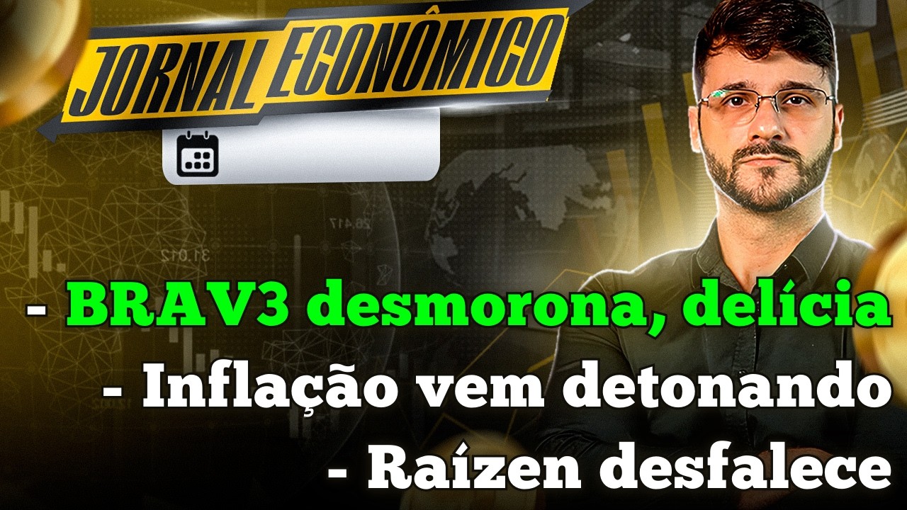 🕕💲JORNAL ECONÔMICO - Brava Energia afunda na bolsa: do jeito que a gente gosta! Raízen vai QUEBRAR?
