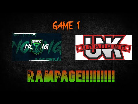 UNKNOWN vs NOPING E-SPORTS GAME 1 APLASTANTE PARTIDA 🇧🇷🇵🇪