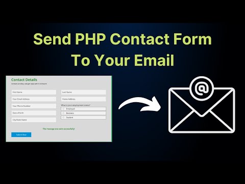 How to Receive Email from HTML Form using PHP | How to Connect Contact form to email in php