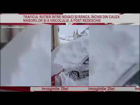 IMAGINILE ZILEI 17 Decembrie - Strat consistent de zăpadă la Rânca