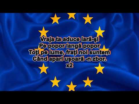 Imnul Europei - Odă bucuriei din Simfonia aIX a L van Beethoven - versuri