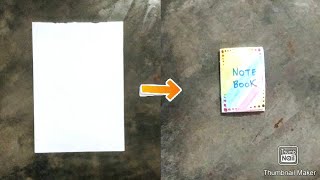 Easy method of making a Notebook 📓 👍 😍Don't Forget to Like and subscribe the channel