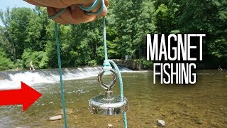 Magnet Fishing a Popular Fishing Hole!! (Treasure Hunting)