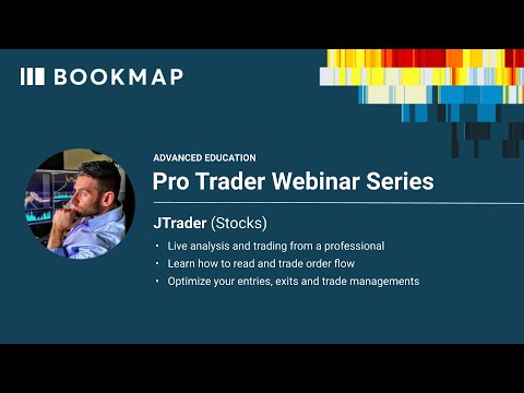 Real-time Live Stocks Trading in Bookmap | JTrader | Pro Trader Webinar