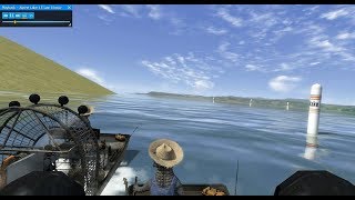 RC Boat Racing Simulator / RC Airboat Racing Using RealFlight Simulator [HD].