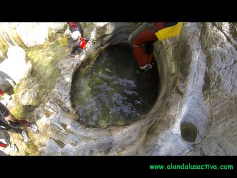 Zarzalones inferior. Descenso de barrancos. Serrana de Ronda