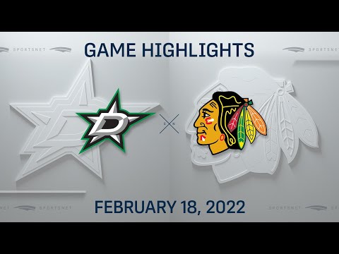 NHL Highlights ' Stars vs. Blackhawks - Feb. 18, 2022