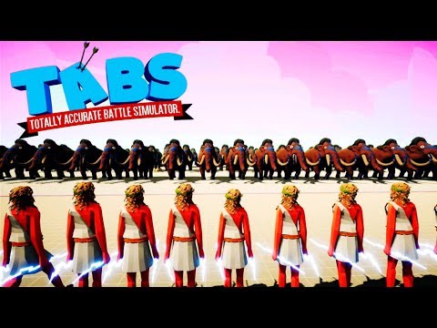 1000 ZEUS vs 1000 MAMMOTH in TABS (Totally Accurate Battle Simulator)