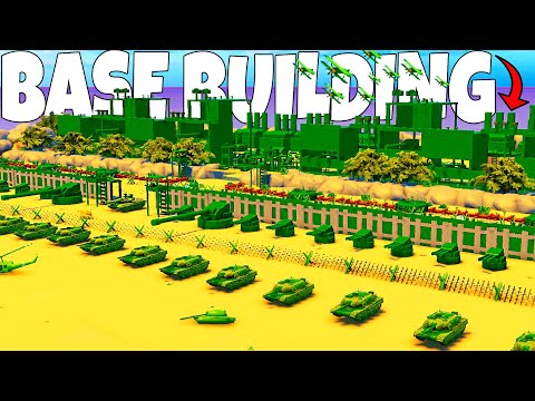 This NEW Army Men BASE BUILDING Battle Simulator is INSANE! - Attack on Toys
