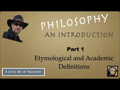 Introduction to Philosophy (PHI 101:  Lecture 1)