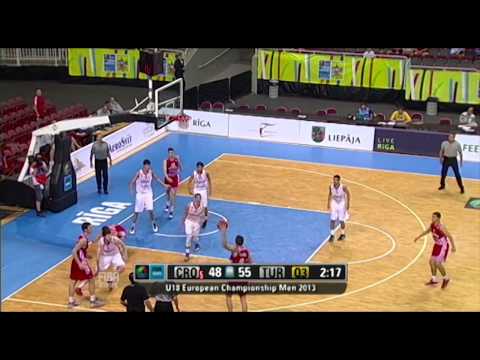 U18M 2013 Gold Medal Game Highlights: Croatia-Turkey