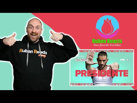 Ruben Reacts to Savo Perović – Presidente  Pesma za Evroviziju 2023