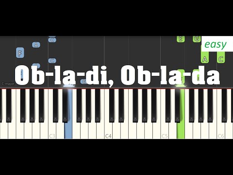 Ob-La-Di, Ob-La-Da - The Beatles piano tutorial