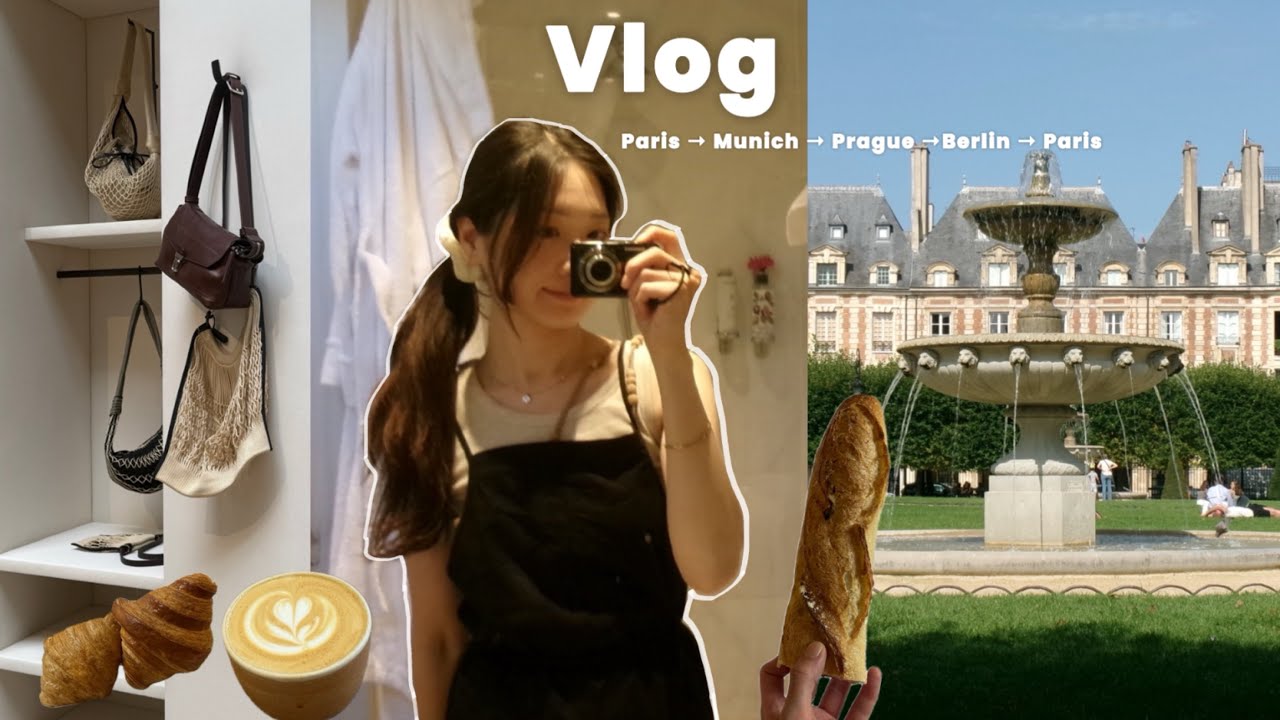 (Sub)파리에서 뮌헨~프라하~베를린& 파리, 그리고 다시 도쿄vlog 🇩🇪🇨🇿🇫🇷🥖