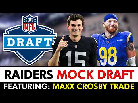 Las Vegas Raiders 2026 Mock Draft Featuring A Maxx Crosby Trade | Raiders Report NFL Mock Draft 3.0