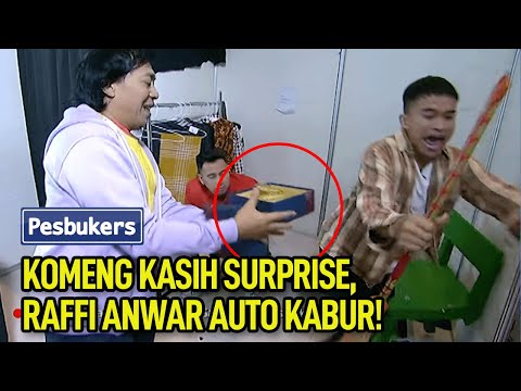 Komeng kasih surprise, Raffi Anwar auto kabur!