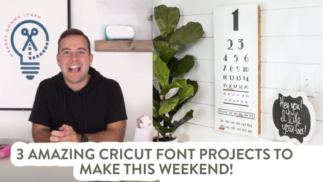 3 AMAZING Cricut Font Projects To Make This Weekend!