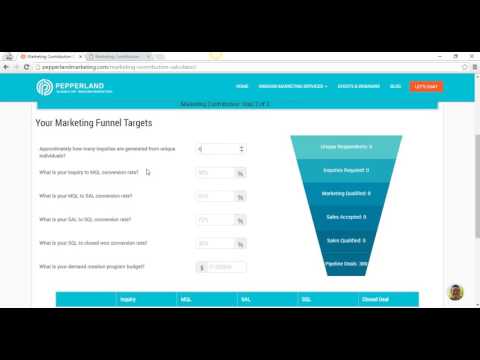 Marketing Contribution Calculator: How To Determine Your Marketing Funnel Targets Video