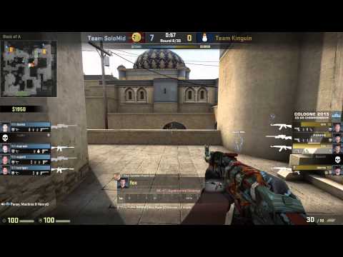 ESL One Cologne 2015 CS:GO | Quarterfinal Match 2 (1/3) | Team SoloMid vs Kinguin (BO3)