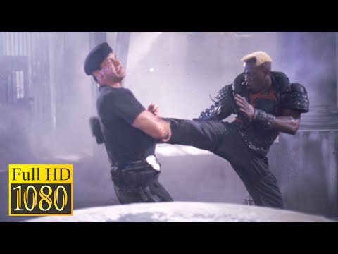 The Final Battle: Sylvester Stallone vs Wesley Snipes in the movie Demolition Man (1993)