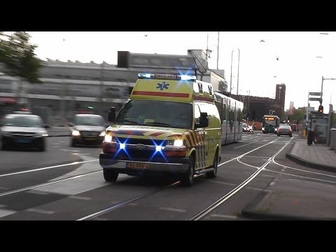 Compilatie 24X Spoed/A1 Ambulance`s Tijdens Koningsdag in Amsterdam