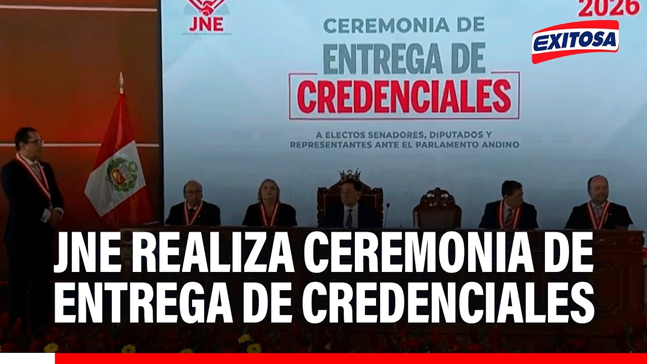 🔴🔵 JNE realiza ceremonia de entrega de credenciales a senadores elegidos para el Congreso