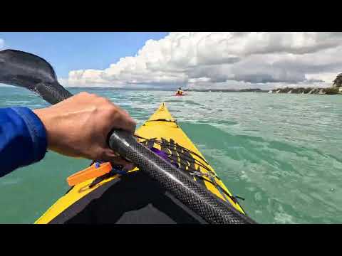 Perception kayak Sea Lion maiden trip with a waterspout!