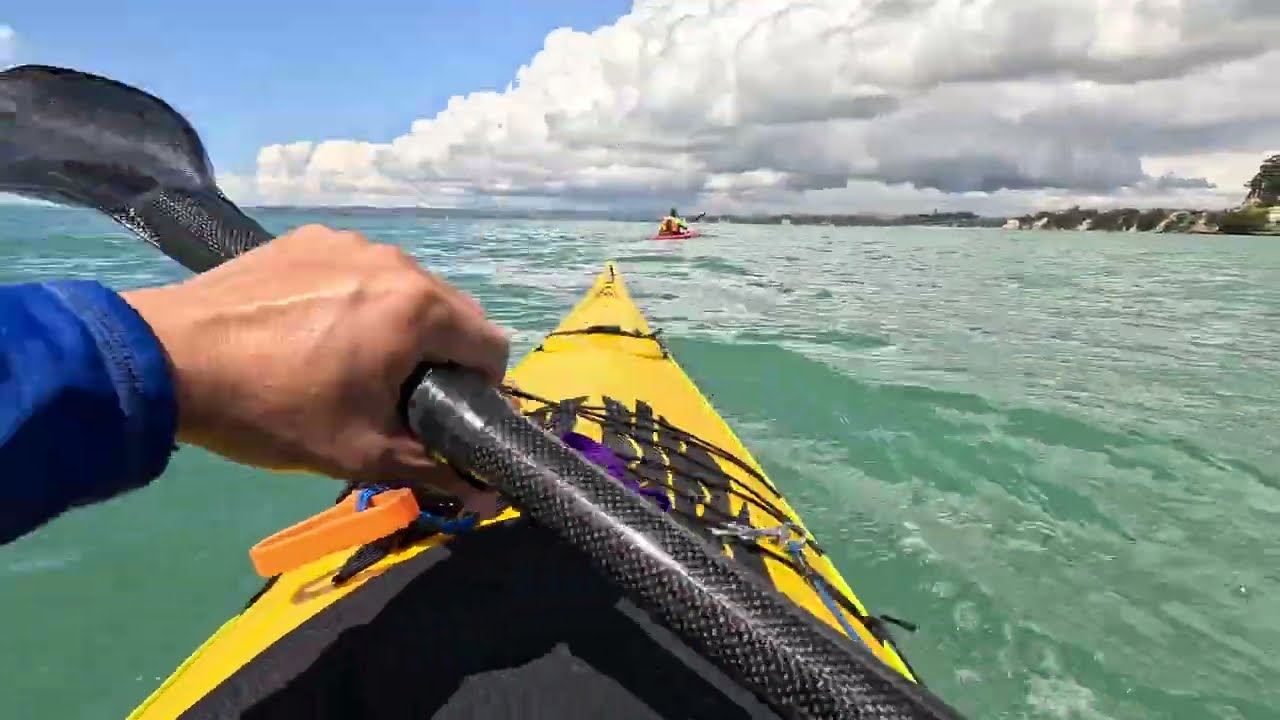 Perception kayak Sea Lion maiden trip with a waterspout!