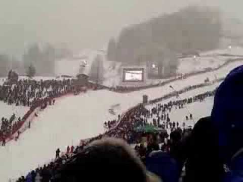 Slalom Kitzbuehel 2014 erster Durchgang.