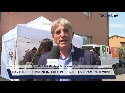 2022-05-07 FIRENZE - PARTITO IL FURGONCINO DEL PD PER IL TESSERAMENTO 2022