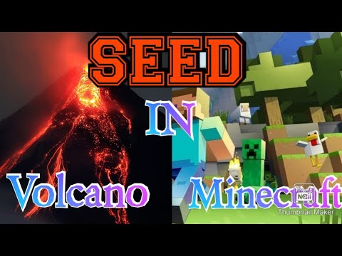 Rainbow boy - Seed to Volcano in Minecraft bedrock | Rainbow boy