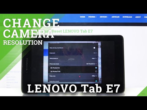 How to Change Photo Size in Lenovo Tab E7 - Set Up Photo Size