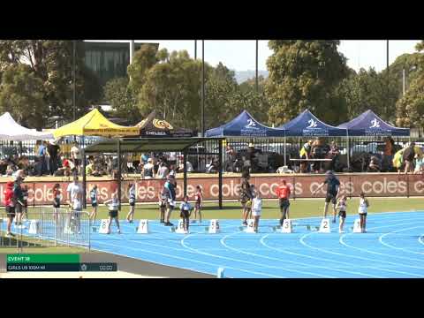 Girls U09 100m Heat 1: 2025/26 State Combined Event Championships