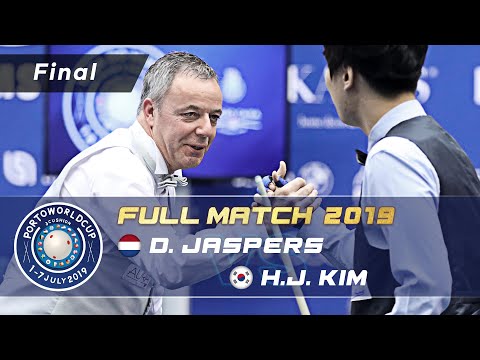 Final - Dick JASPERS vs Haeng Jik KIM (Porto World Cup 3-Cushion 2019)