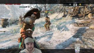 For Honor - Conqueror vs Orochi - MY FIRST GAME...THIS GUYS GOOD!