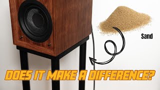 Filling Speaker Stands with SAND - Sound Demo