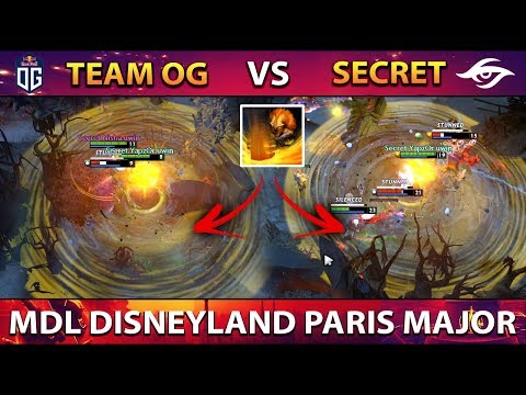 TI8 WINNER OG vs DPC RANK 1 Team Secret - DID YOU EXPECT THIS? MDL DISNEYLAND PARIS MAJOR DOTA 2