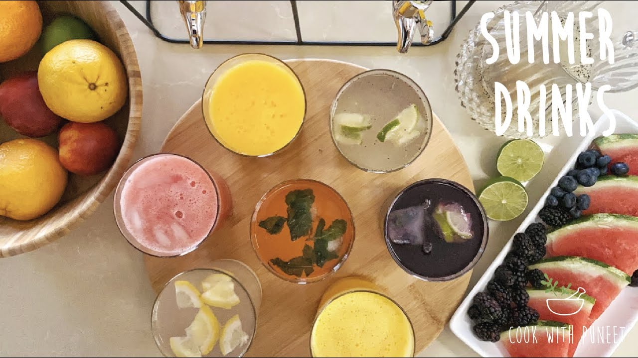 QUICK & EASY SUMMER DRINKS | Vegetarian Recipe