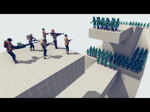 US ARMY SOLDIERS vs 100x ARMIES   🏹 Totally Accurate Battle Simulator TABS