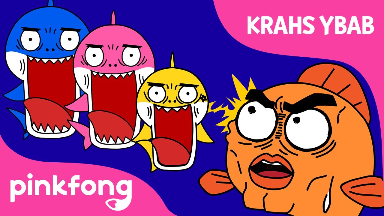 Krahs Ybab | Baby Shark Funny Version | @BabyShark | Pinkfong Songs for Family