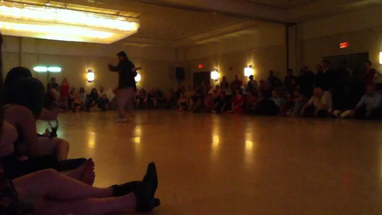 Dana Frigoli and Adrian Ferreyraat Chicago Tango Week 2012, Friday night Milonga, performance 1
