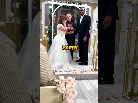Karen ruined a Wedding Ceremony🤯#karen