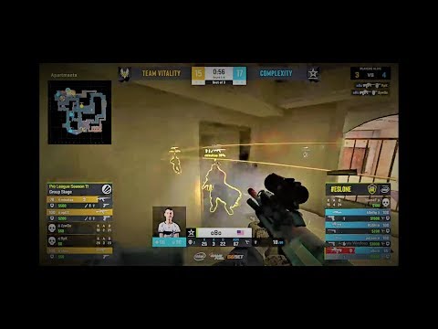 ESL CSGO Team Vitality vs compLexity final round battle #ESL #ROATORIO