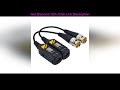 Slide 10Pairs 8MP BNC Video Balun Connector Transmission Twisted Pair Transmitter Cctv Cable Suppor