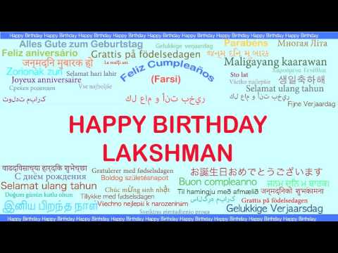 Lakshman   Languages Idiomas - Happy Birthday