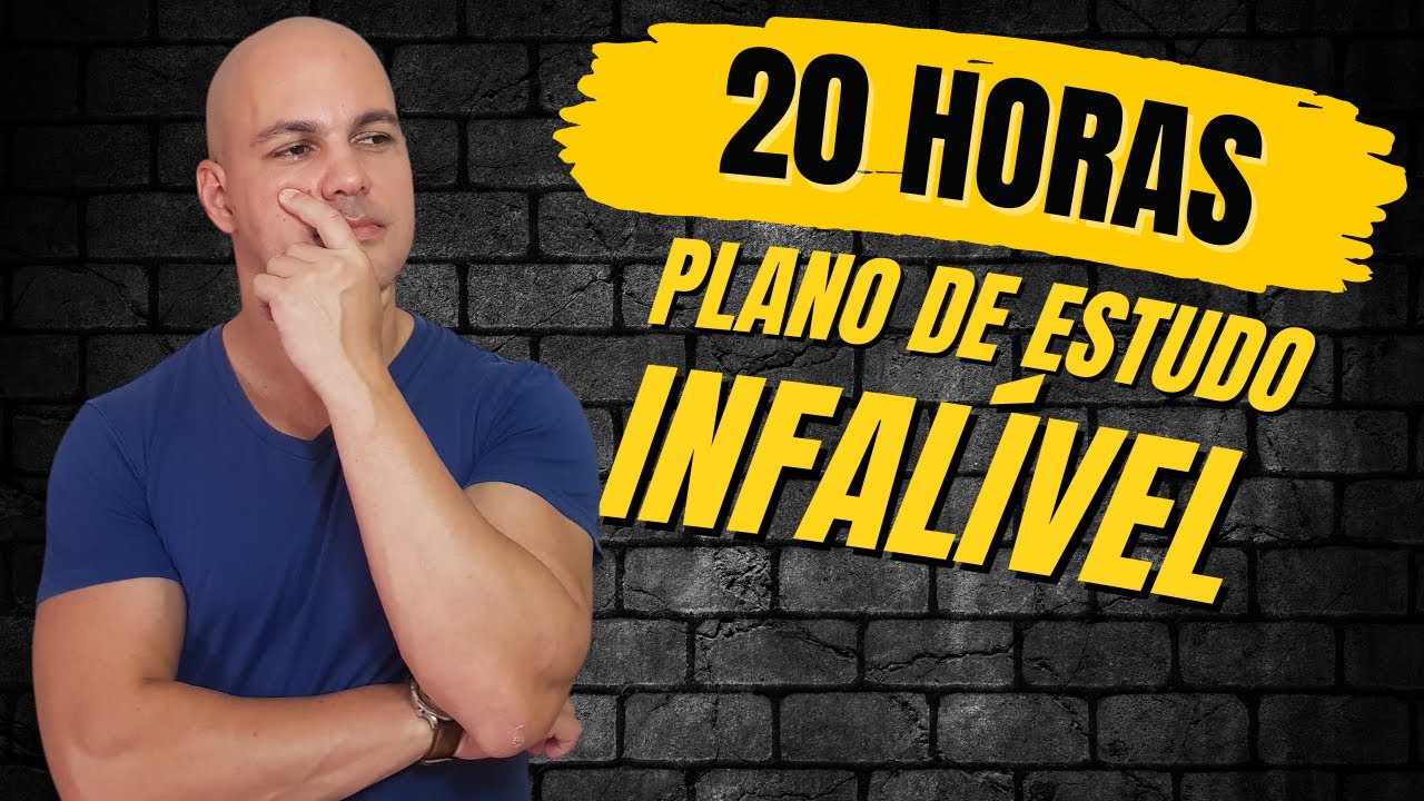 20 horas para estudar para concursos | Plano de estudo infalível