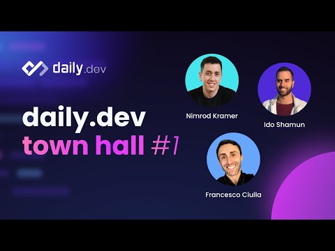 Town Hall #1 - Developers, Careers, Open Source