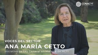Voces del sector: Ana María Cetto – Iniciativa de Ley General en Materia de HCTI