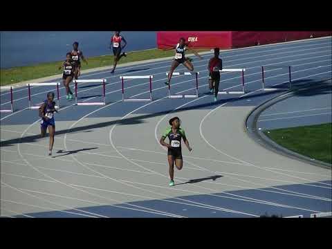 Girls 300 Meter Hurdles Heat 6 Prelim Sam Burley Hall of Fame - 3/2/2019